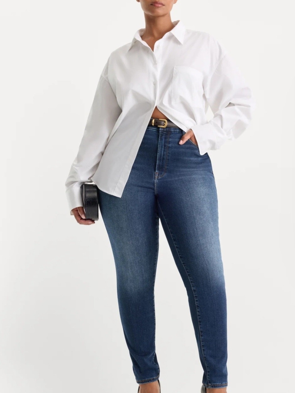 NWT Good American Good Legs Skinny Jeans Size 28W